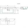 Раковина Sanflor Kirovit Оскар 105 4640021064740 Белая