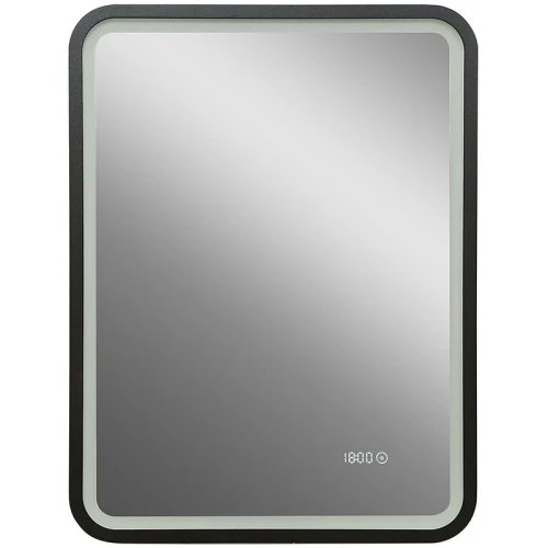Зеркало Art&Max Genova AM-Gen-600-800-S-F-Т с подсветкой с сенсорным выключателем Черное стекло