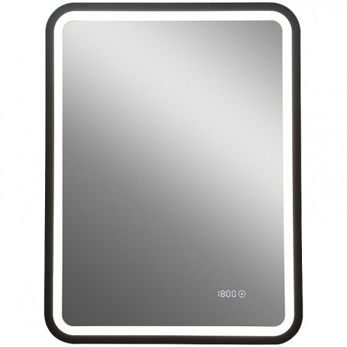 Зеркало Art&amp;Max Genova AM-Gen-600-800-S-F-Т с подсветкой с сенсорным выключателем Черное стекло