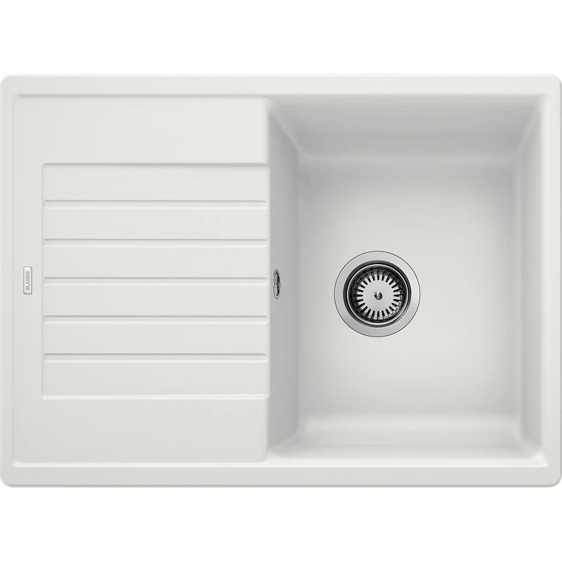 Кухонная мойка Blanco Zia 45S Compact 524725 Белая искусственный камень (литьевой мрамор) встраиваемый