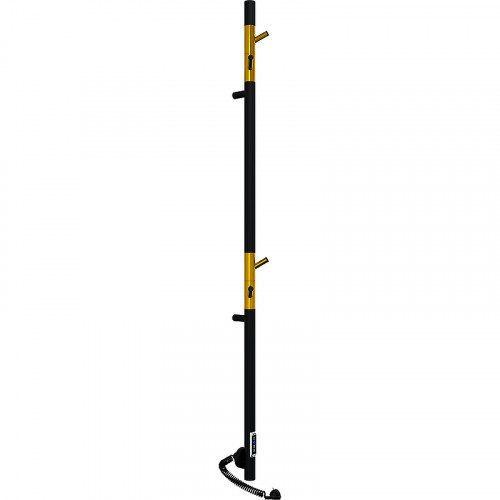 Электрический полотенцесушитель Laris Имидж 150x1400 73207642 Черный муар Золото