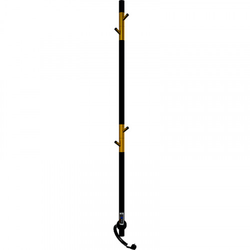 Электрический полотенцесушитель Laris Имидж 150x1400 73207642 Черный муар Золото