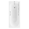 Чугунная ванна Vinsent Veron Soissons 170x70 VCN1707042H/VH0012GM-AS цвет Белый с квадратными ручками оружейная сталь и антискользящим покрытием