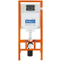 Инсталляция BelBagno BB002-80 для подвесного унитаза без клавиши смыва нержавеющая сталь