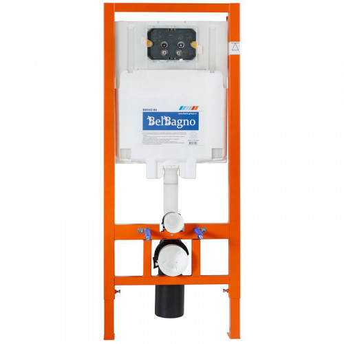 Инсталляция BelBagno BB002-80 для подвесного унитаза без клавиши смыва нержавеющая сталь