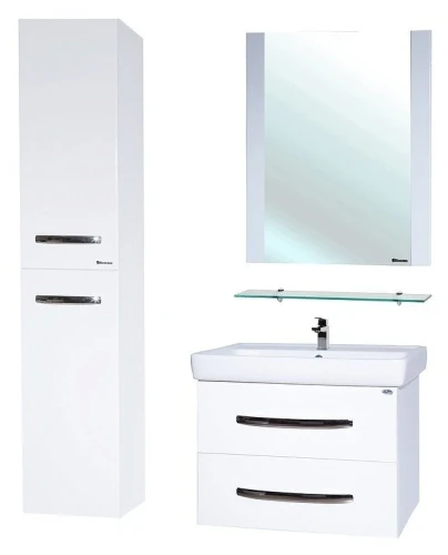 Зеркало Bellezza Рокко 50 4613706030019 с полкой Белое
