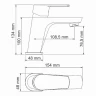 Смеситель для раковины WasserKRAFT Dill 6103 Хром латунь