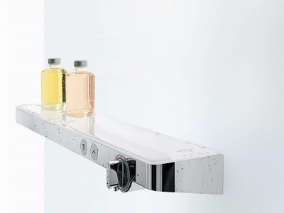 Смеситель для душа Hansgrohe ShowerTabletSelect 13184400 с термостатом Белый Хром латунь на стену