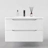 Тумба под раковину Style Line Марелла 90 Люкс Plus СС-00002413 подвесная Белый матовый антискрейтч МДФ / ЛДСП