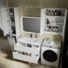 Тумба под раковину Style Line Марелла 90 Люкс Plus СС-00002413 подвесная Белый матовый антискрейтч МДФ / ЛДСП