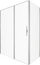 Душевой уголок Allen Brau Priority 160x90 3.31038.BA+3.31044.BA цвет профиля Серебро браш стекло прозрачное