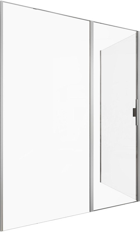 Душевой уголок Allen Brau Priority 160x90 3.31038.BA+3.31044.BA цвет профиля Серебро браш стекло прозрачное