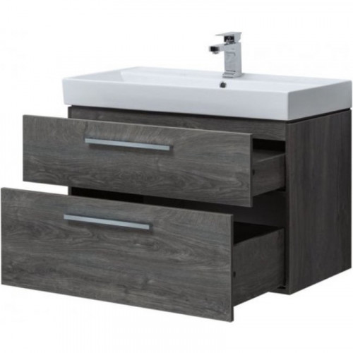 Тумба под раковину Aquanet Nova 100 243658 подвесная Дуб рошелье МДФ / ЛДСП