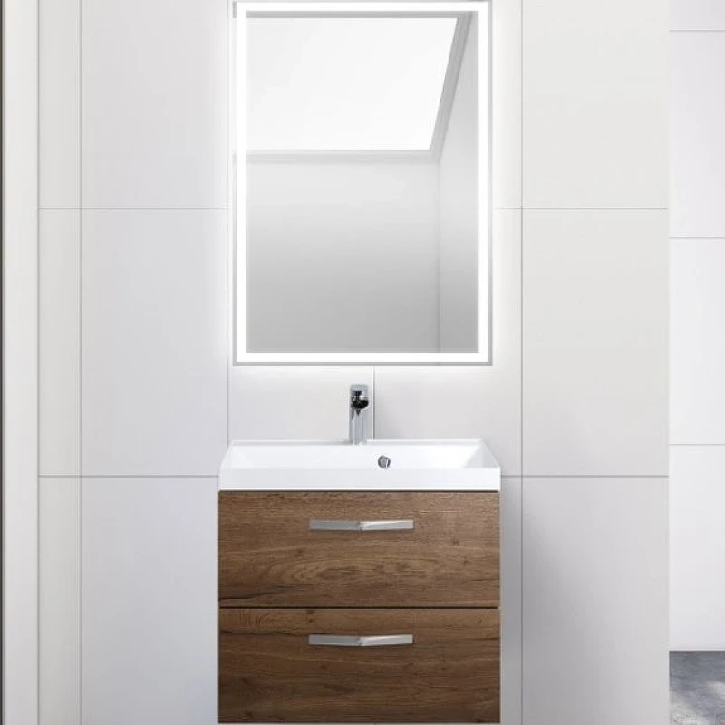 Тумба под раковину BelBagno Aurora 60 AURORA-600-2C-SO-RT подвесная Rovere Tabacco МДФ / ЛДСП