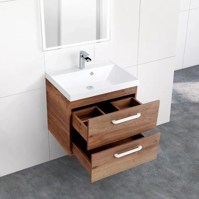 Тумба под раковину BelBagno Aurora 60 AURORA-600-2C-SO-RT подвесная Rovere Tabacco МДФ / ЛДСП