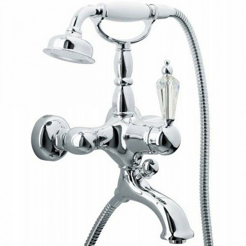 Смеситель для ванны Boheme Brillante Ripresa 343 Хром латунь на стену
