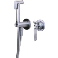 Гигиенический душ со смесителем Bronze de Luxe 1760'S Loft 3253CC Хром матовый латунь на стену