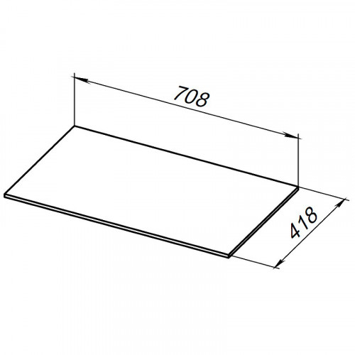 Столешница под раковину Allen Brau Liberty 75 1.330011.B Бежевая искусственный камень (литьевой мрамор)