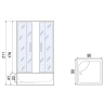 Душевой уголок River Morava 90x90 MT 10000011746 с поддоном