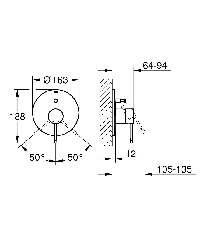 Смеситель для душа Grohe Essence New 19285DL1 Теплый закат матовый