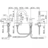 Смеситель на борт ванны Newform X-Steel 316 69682XC.50.050 цвет Inox