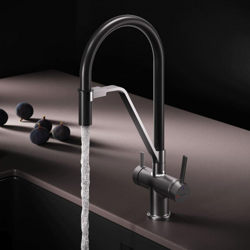 Смеситель для кухни AM.PM Func F8F07812 цвет Черный Сатин