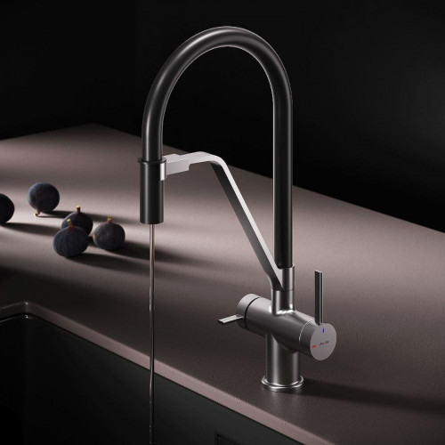 Смеситель для кухни AM.PM Func F8F07812 цвет Черный Сатин