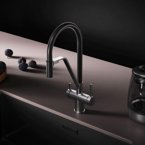 Смеситель для кухни AM.PM Func F8F07812 цвет Черный Сатин