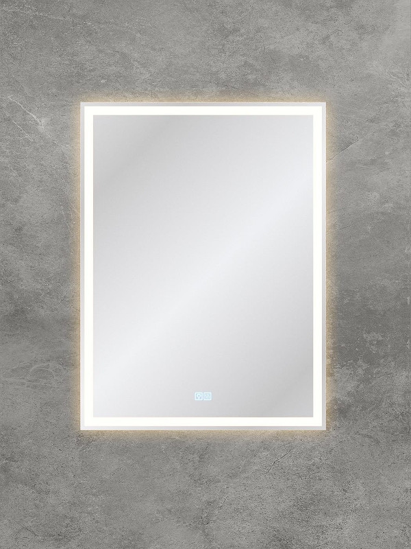Зеркало BelBagno 60 SPC-GRT-600-800-LED-3000K-TCH-WARM с подсветкой с сенсорным выключателем и подогревом