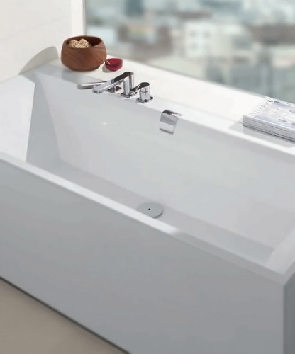 Квариловая ванна Villeroy&amp;Boch Squaro Edge 12 180x80 UBQ180SQE2DV-01 без гидромассажа