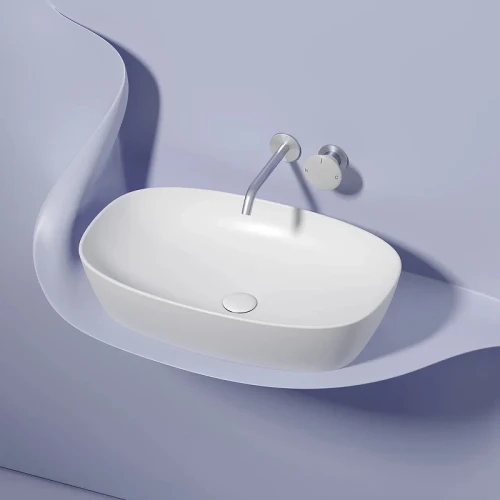 Раковина-чаша Ceramicanova Element 60 CN6049MW Белая матовая фарфор накладная