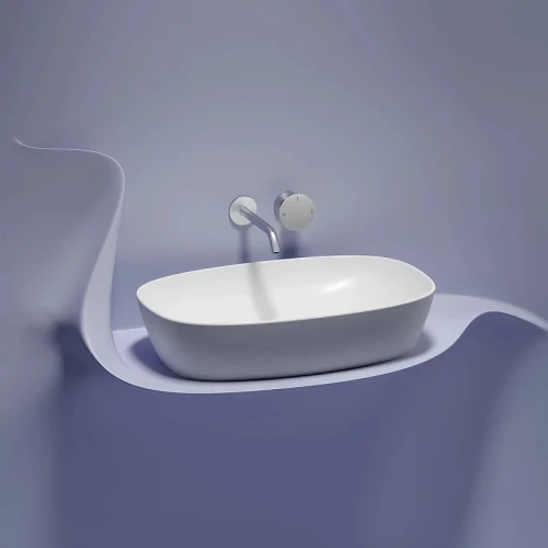 Раковина-чаша Ceramicanova Element 60 CN6049MW Белая матовая фарфор накладная
