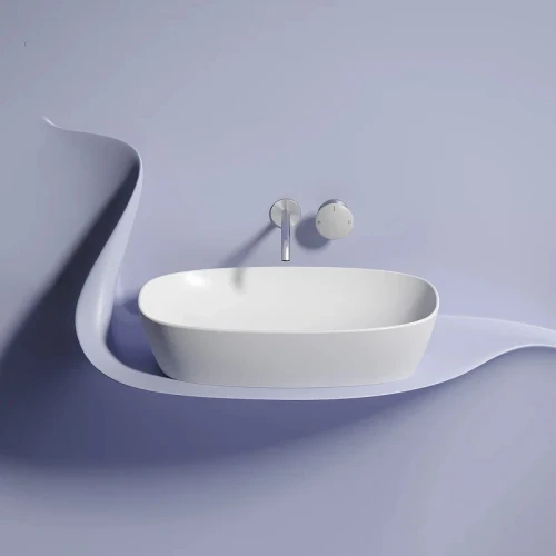 Раковина-чаша Ceramicanova Element 60 CN6049MW Белая матовая фарфор накладная
