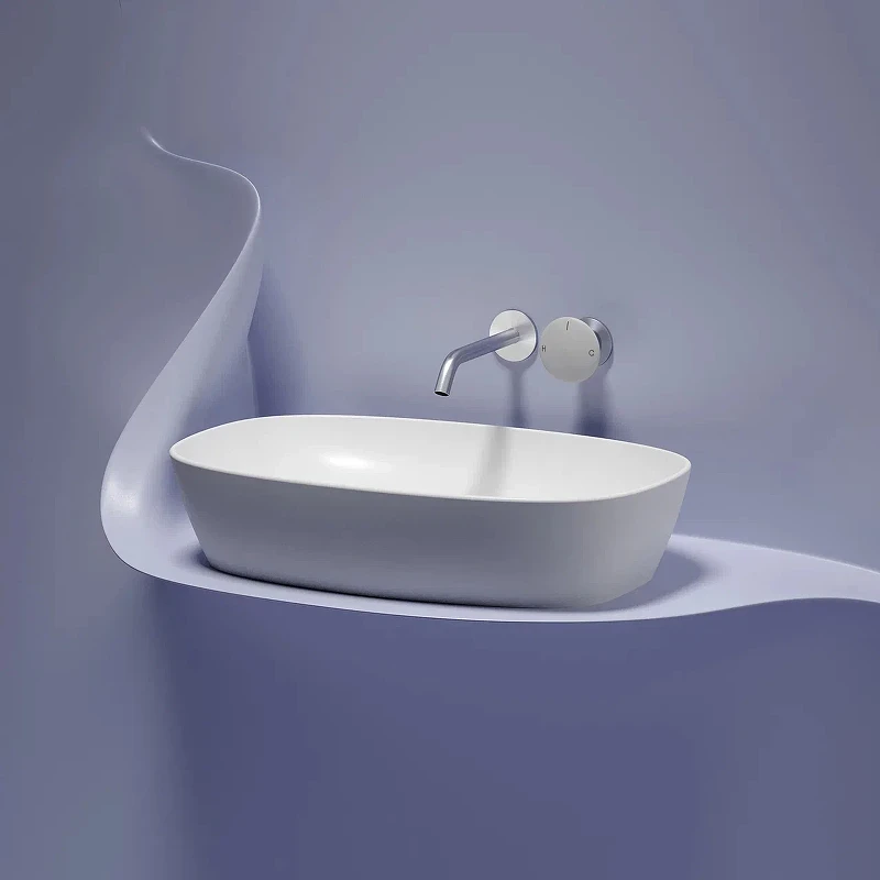 Раковина-чаша Ceramicanova Element 60 CN6049MW Белая матовая фарфор накладная