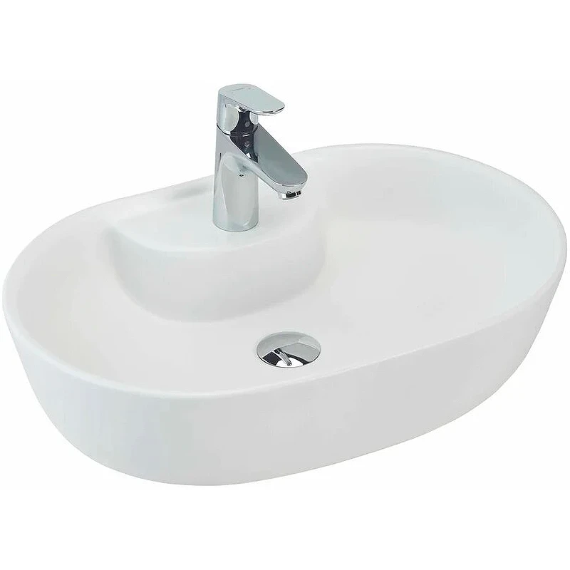 Раковина-чаша beWash Bogen 60 88611114 Белая матовая фарфор накладная