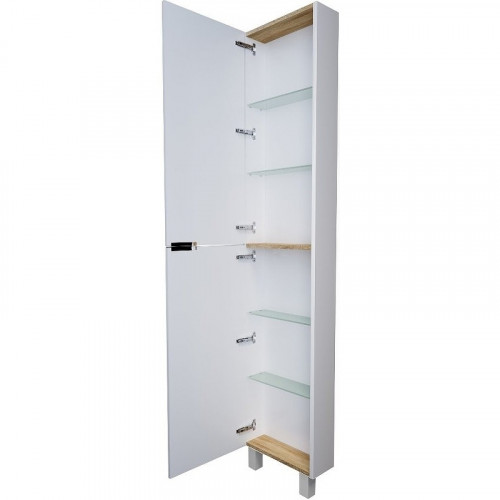 Шкаф пенал 1MarKa Gaula 40Н У92522 White МДФ / ЛДСП