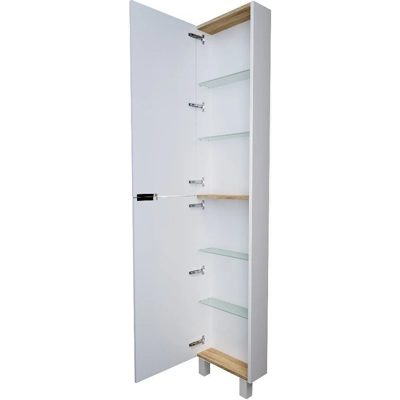 Шкаф пенал 1MarKa Gaula 40Н У92522 White МДФ / ЛДСП