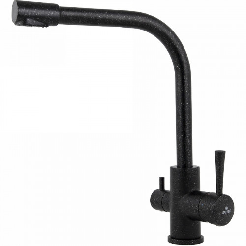 Смеситель для кухни Kaiser Merkur 26044-2 Черный мрамор латунь