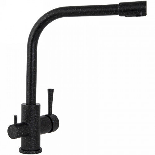 Смеситель для кухни Kaiser Merkur 26044-2 Черный мрамор латунь