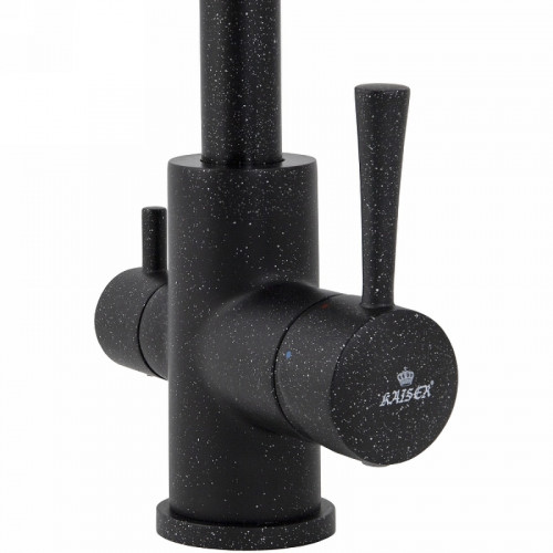 Смеситель для кухни Kaiser Merkur 26044-2 Черный мрамор латунь