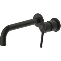 Смеситель для раковины Bravat P8461217BW-ENG Черный латунь встраиваемый