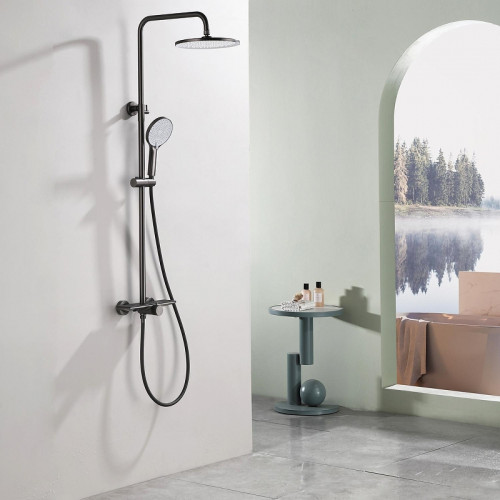 Душевая система Black&amp;White Gravity GL-9104-GM 9104GM цвет Gun Metal