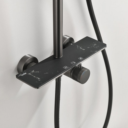 Душевая система Black&amp;White Gravity GL-9104-GM 9104GM цвет Gun Metal