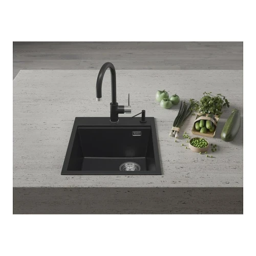 Кухонная мойка Rivelato Tesoro 45 TR-455-R antracite цвет Антрацит