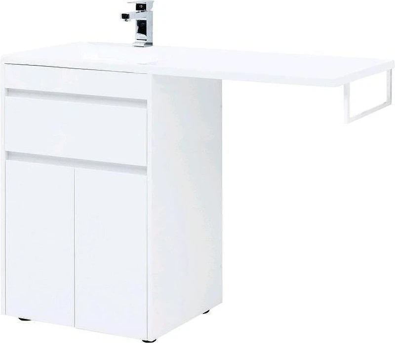 Тумба с раковиной Aquanet Токио 120 L 239211 цвет Белый