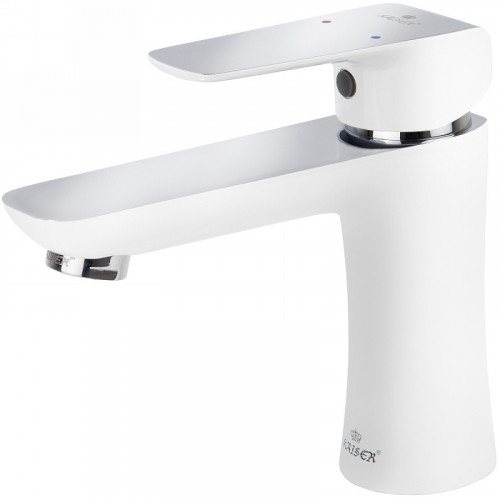 Смеситель для раковины Kaiser Glory 69111 Белый Хром латунь