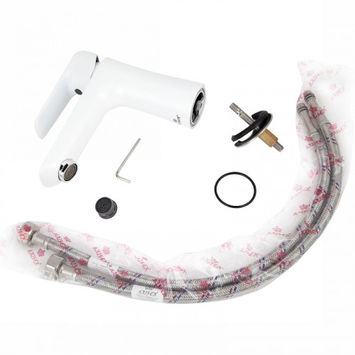 Смеситель для раковины Kaiser Glory 69111 Белый Хром латунь