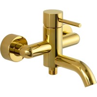 Смеситель для ванны Remer X-Style X05DO Золото латунь на стену