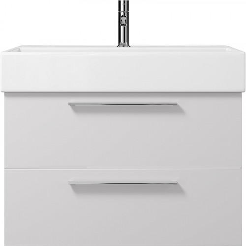 Тумба под раковину Creto Tivoli 80 8-1377W подвесная Белая МДФ / ЛДСП