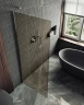 Душевая перегородка Maybah Glass MGD-678-5ш 1090x1950 в широком профиле Хром матовый стекло бронзовое